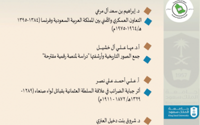 هيئة تحرير مجلة الجمعية التاريخية السعودية برئاسة أ.د.عبدالرحمن الاحمري وعضوية كل من : أ.د.عبدالله المطوع و أ.د.سلمى هوساوي و أ.د. علي فريد تصدر العدد 48 من مجلة الجمعية بحلتها الجديدة ، نأمل من الأعضاء تحديث بيانتهم لكي تصلهم المجلة على البريد الألكتروني مجانا.